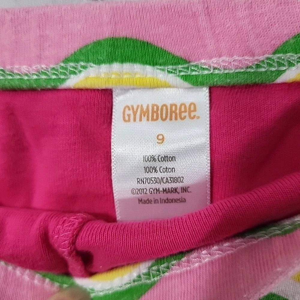 Gymboree Girls Skirt Tank Top Set Pink Green Striped 2 Piece Sz 9‎ Year Summer